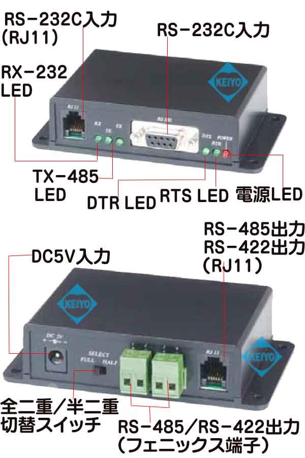 TVC-RS02【RS-232/RS-422・RS-485コンバーター】
