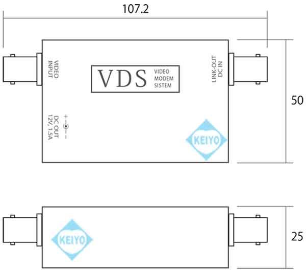 VDS-6200【AHD2.0対応ワンケーブル用送受信機セット】