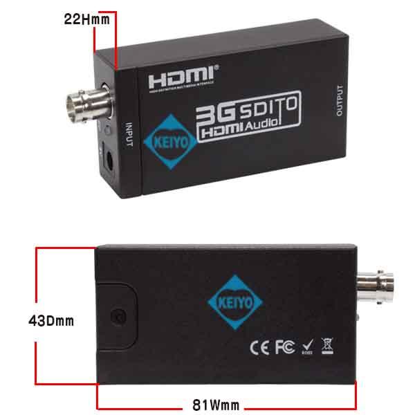 WTW-HDM4【3G-SDI対応HDSDI-HDMIコンバーター】