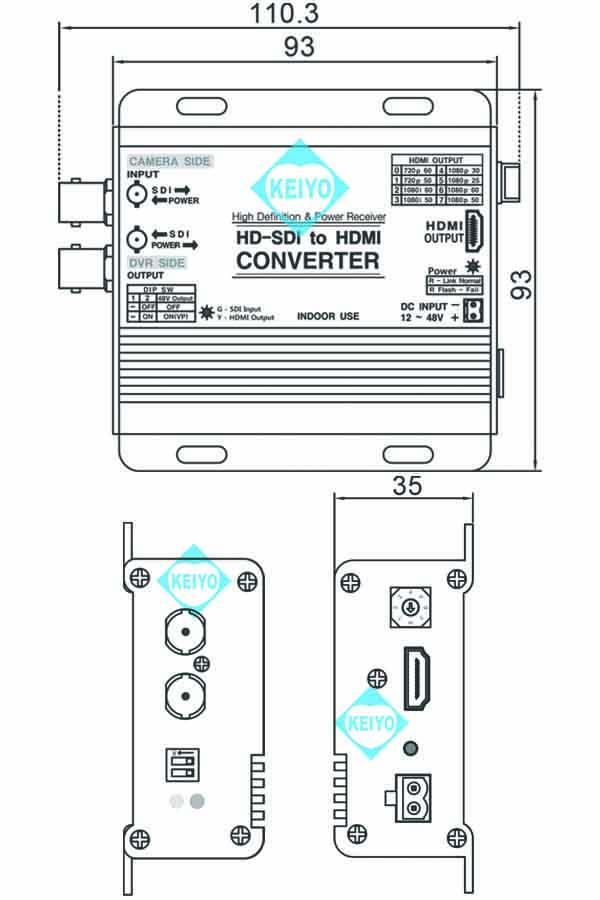 WTW-HDR01S(SC-HDR01S)【リピーター機能搭載HDSDI-HDMIコンバーター】