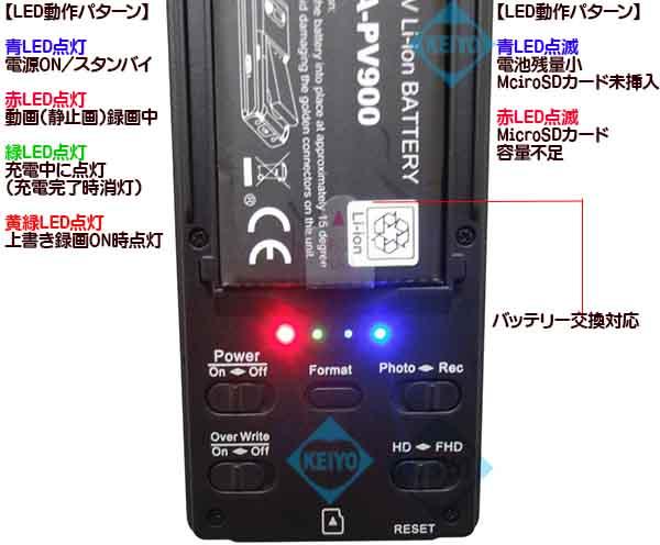 HS-700FHD【人感センサー搭載バッテリー交換対応フルHD録画ビデオカメラ】