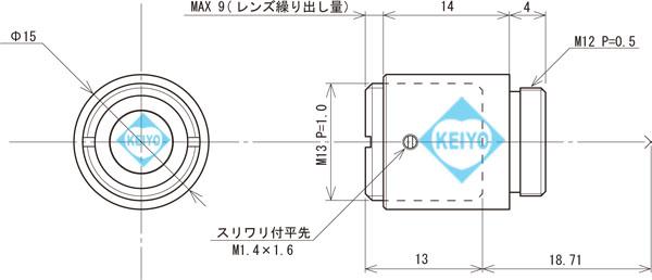 2540EX014-M12【WAT-230V2(G3.7)・WAT-240E(G3.8)専用交換レンズ】