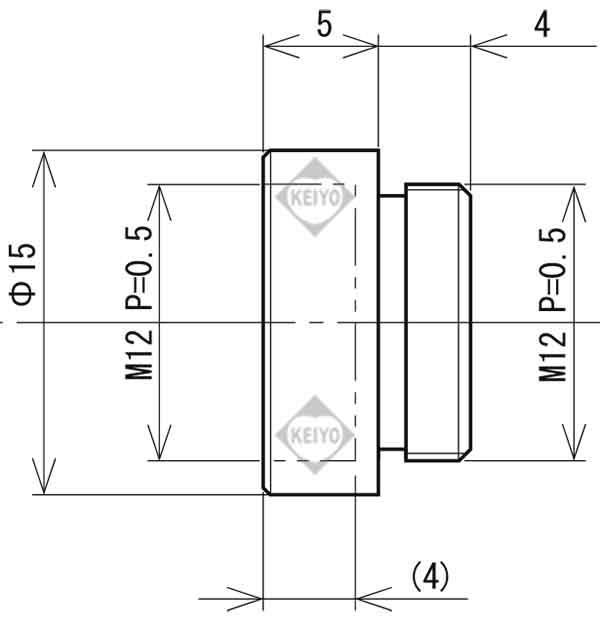 EX005-M12-2【Watec(ワテック)社製M12マウントレンズ用5mmエクステンダー】