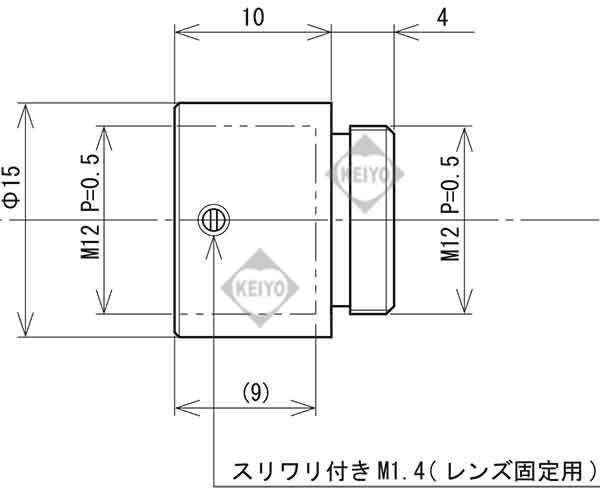 EX010-M12-2【Watec(ワテック)社製M12マウントレンズ用5mmエクステンダー】