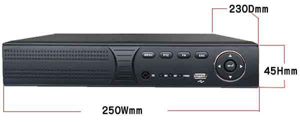 ASR-2004XVS(2TB)【AHD/HDCVI/HDTVI/IP/CVBS対応フルハイビジョン録画2TB搭載レコーダー】