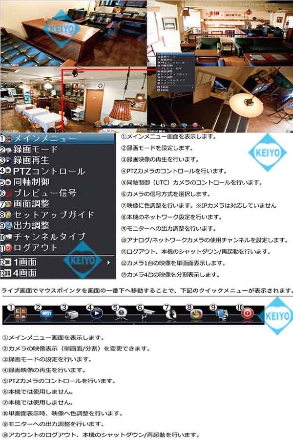 ASR-2004XVS(2TB)【AHD/HDCVI/HDTVI/IP/CVBS対応フルハイビジョン録画2TB搭載レコーダー】