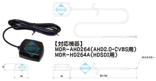 MDR-AHD264【SDXC128GB対応AHD・CVBS入力対応フルハイビジョンSDカードレコーダー】