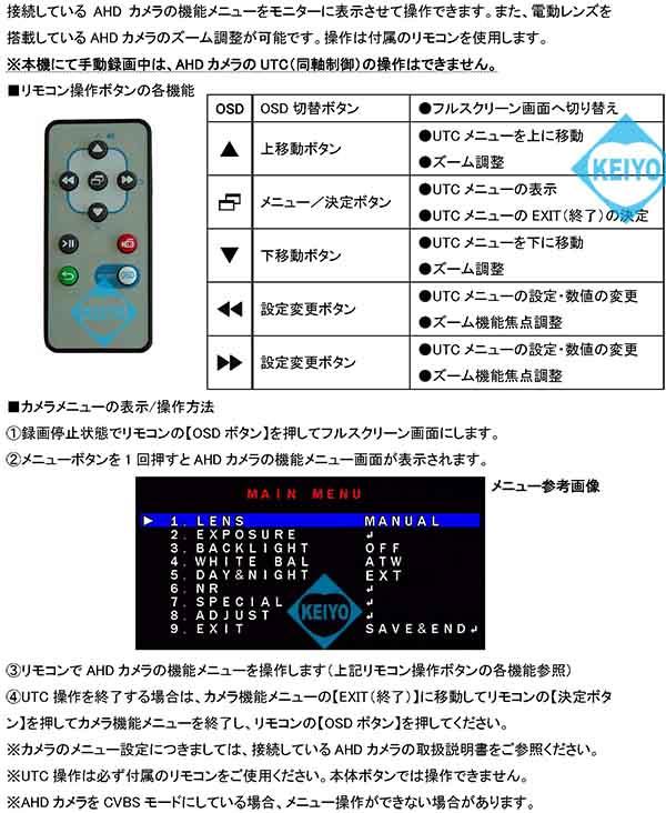 MT-SDR07AHD【SDXC256GB対応AHD・CVBS入力フルハイビジョンSDカードレコーダー】