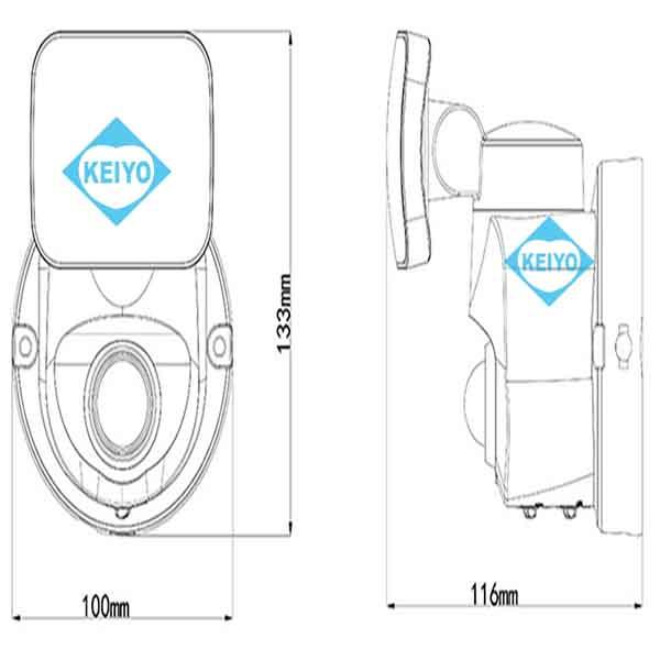OSE-LS400【人感センサー搭載屋外設置対応AC100V駆動LEDセンサーライト】