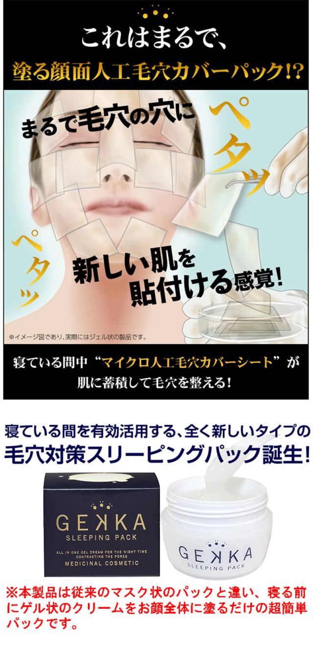 まとめ買い歓迎 毛穴 黒ずみ 除去 美容 パック オールインワンジェル ゲッカ スリーピングパック 80g お得な2個セット 肌 顔 ナイトケア ナイトパック 半額品 Www Iacymperu Org