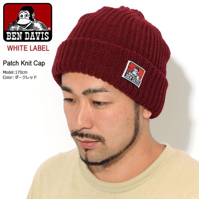 BEN DAVISベンデイビスのニット帽 Patch Knit Cap01