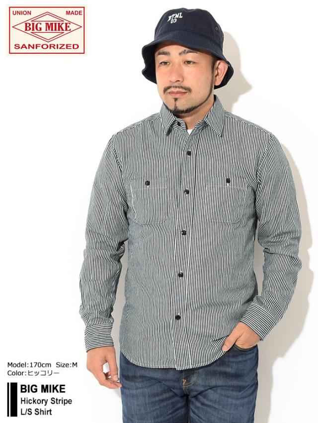 BIG MIKEビッグマイクのシャツ Hickory Stripe Shirt01