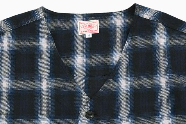BIG MIKEビッグマイクのカーディガン Heavy Flannel Cardigan05