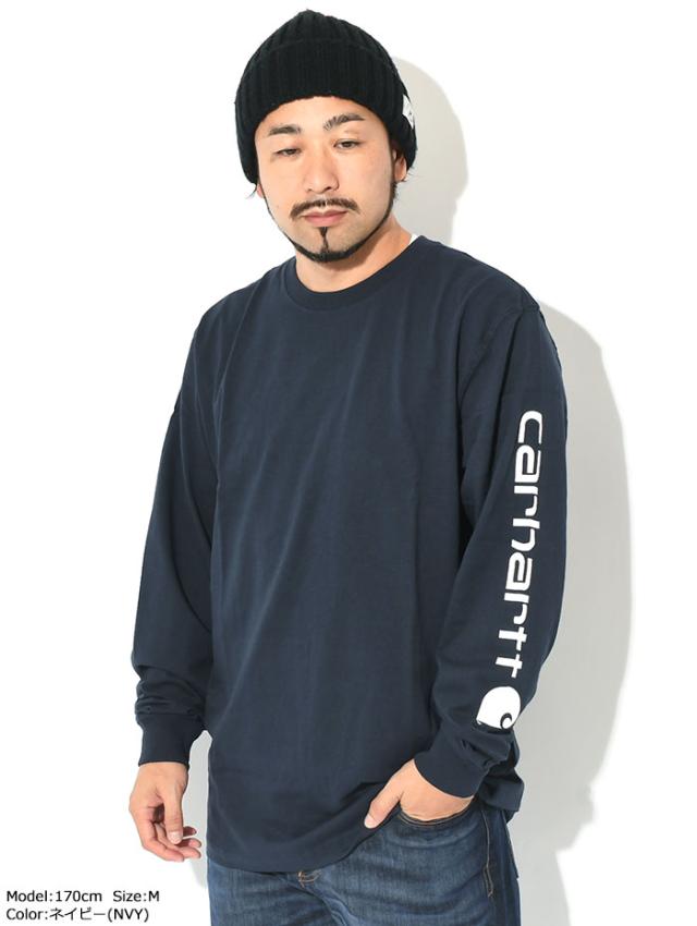 CarharttカーハートのTシャツ Loose Fit Heavyweight Logo Sleeve Graphic04