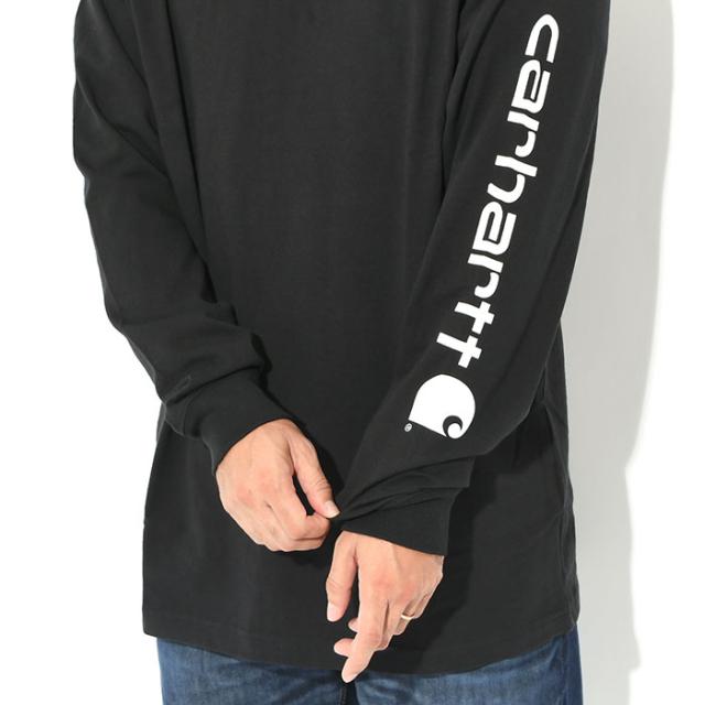 CarharttカーハートのTシャツ Loose Fit Heavyweight Logo Sleeve Graphic05