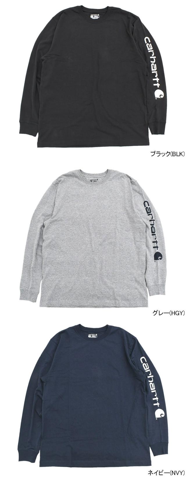 CarharttカーハートのTシャツ Loose Fit Heavyweight Logo Sleeve Graphic06