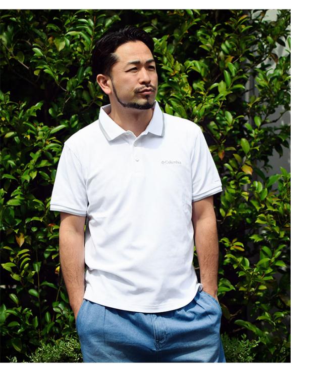 Columbiaコロンビアのポロシャツ Cove Dome Butte Solid Pique Polo02