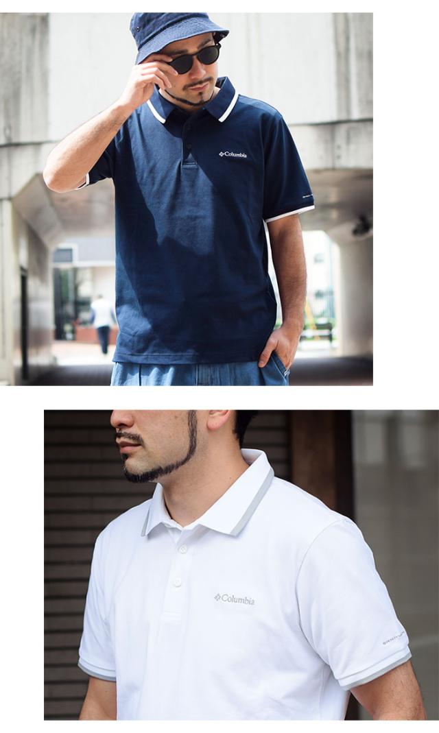 Columbiaコロンビアのポロシャツ Cove Dome Butte Solid Pique Polo04
