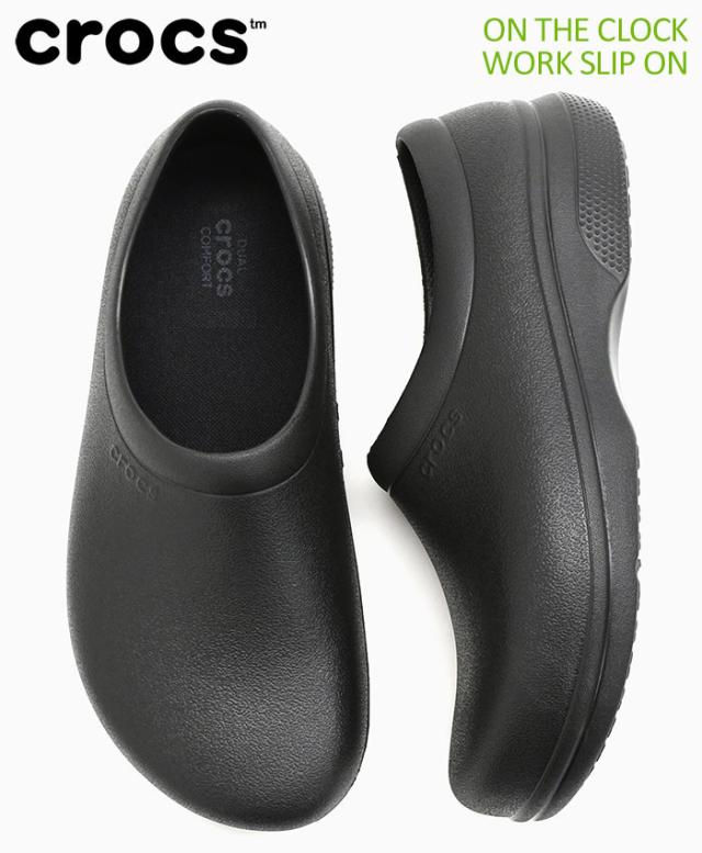 crocsクロックスのスニーカー ON THE CLOCK WORK SLIP ON01