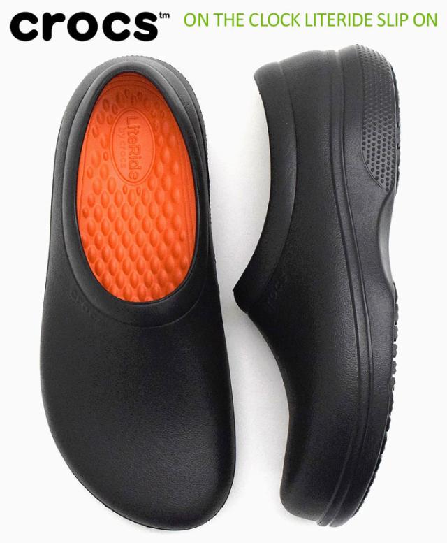 crocsクロックスのスニーカー ON THE CLOCK LITERIDE SLIP ON1