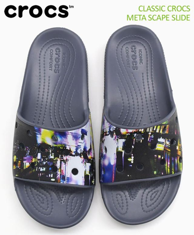crocsクロックスのサンダル クラシック クロックス メタ スケープ スライド01