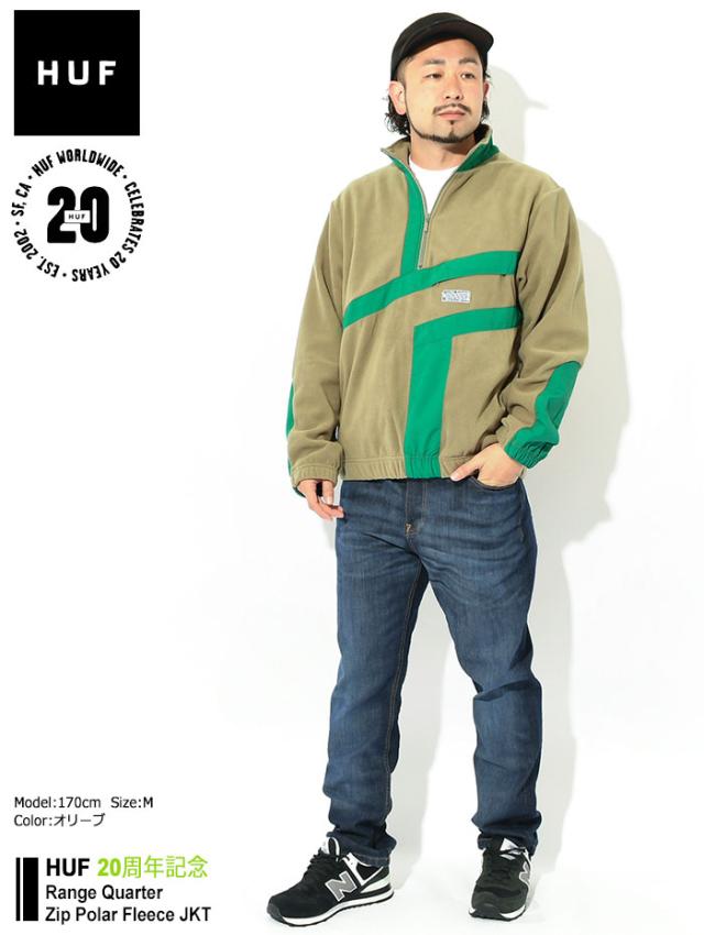 HUFハフのジャケット Range Quarter Zip Polar Fleece01