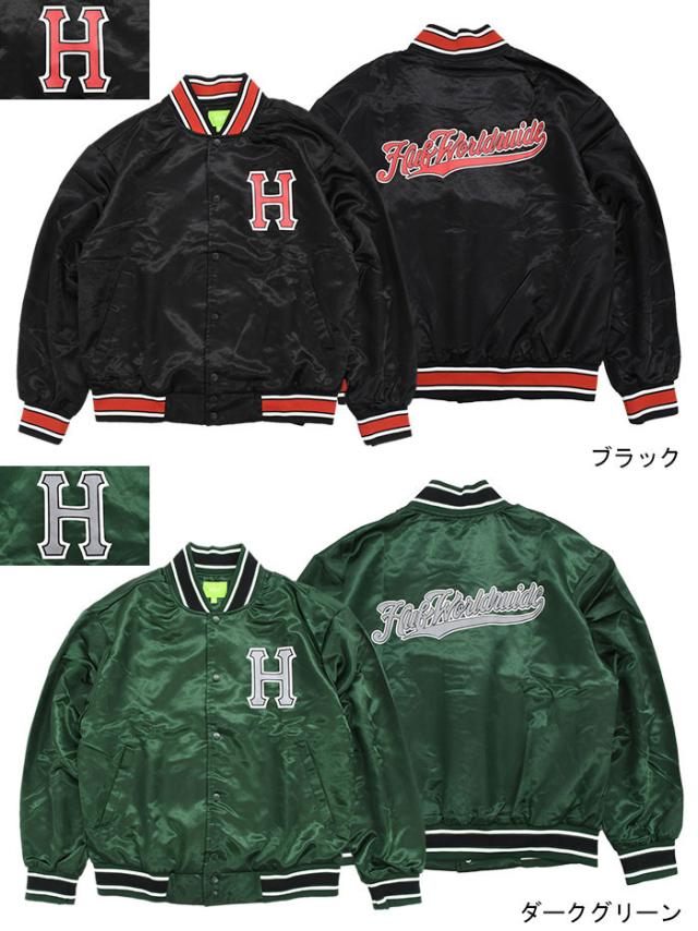 HUFハフのジャケット Crackerjack Satin Baseball07