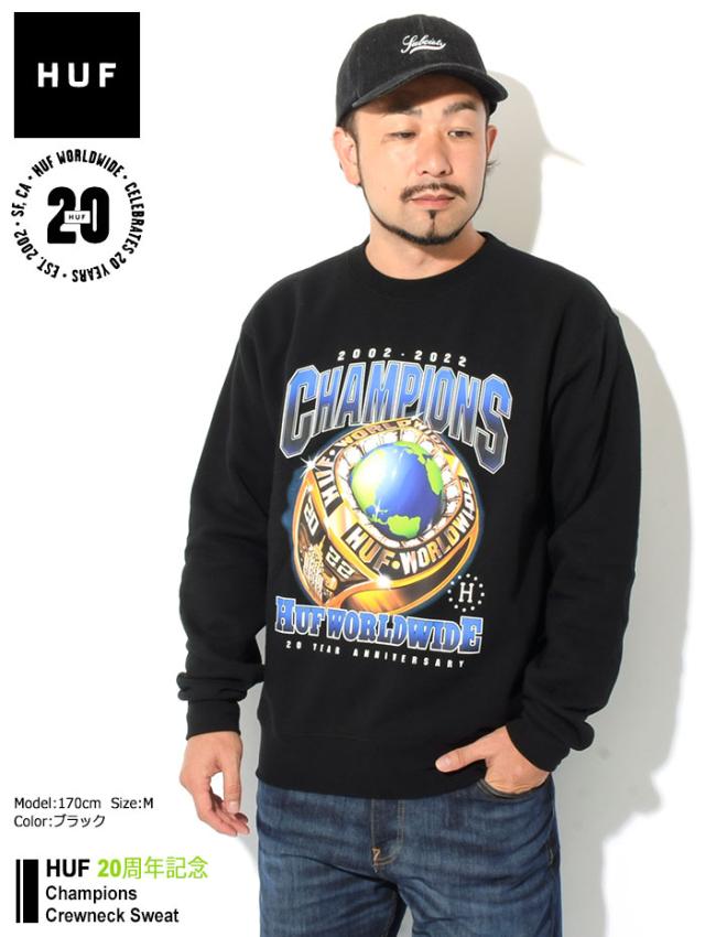 HUFハフのトレーナー Champions Crewneck Sweat01