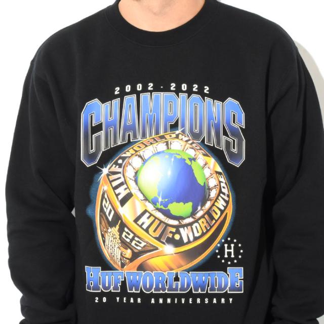 HUFハフのトレーナー Champions Crewneck Sweat02