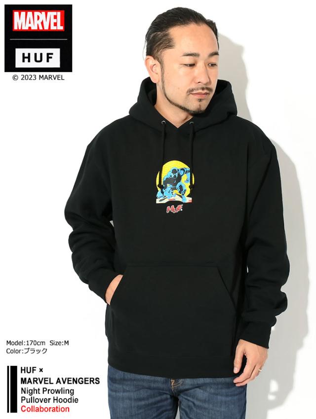 HUFハフのパーカー MARVEL AVENGERS Night Prowling Pullover Hoodie01