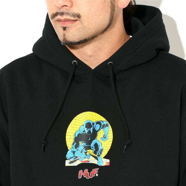 HUFハフのパーカー MARVEL AVENGERS Night Prowling Pullover Hoodie02