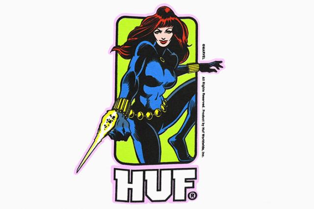 HUFハフのTシャツ MARVEL AVENGERS Black Widow06