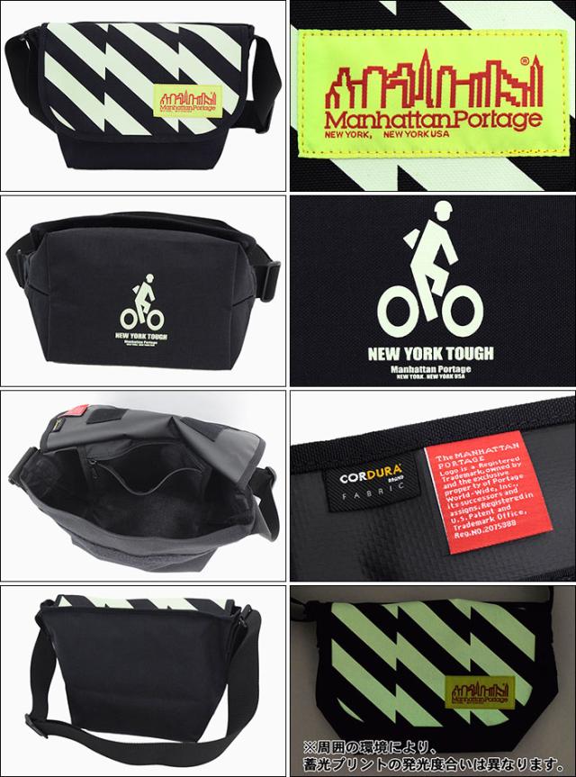 Manhattan Portageマンハッタンポーテージのバッグ 19FW Canvas Art Print Casual Small Messenger Bag Black/Yellow03