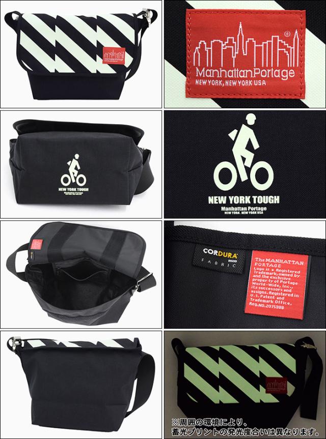 Manhattan Portageマンハッタンポーテージのバッグ 19FW Canvas Art Print Vintage Medium Messenger Bag Black/Red03