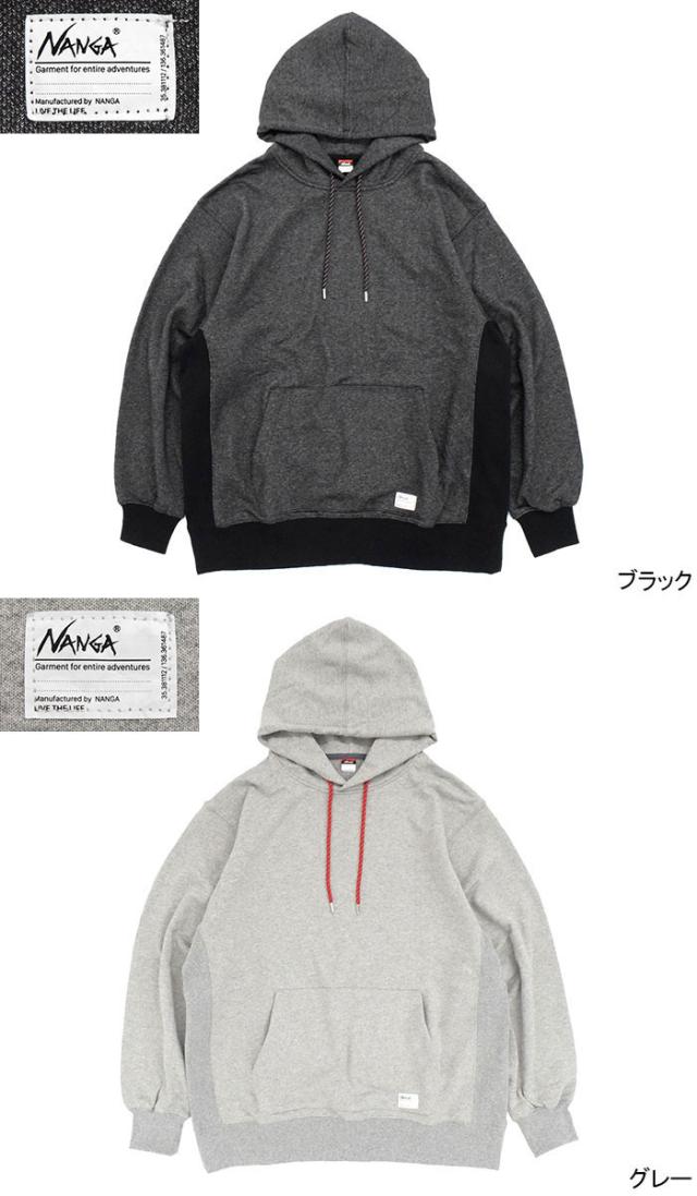 NANGAナンガのパーカー ECO Hybrid Sweat Hoodie05