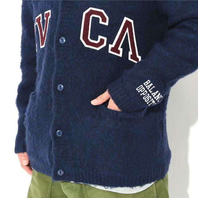 RVCAルーカのカーディガン Hitter Mohair Cardigan05