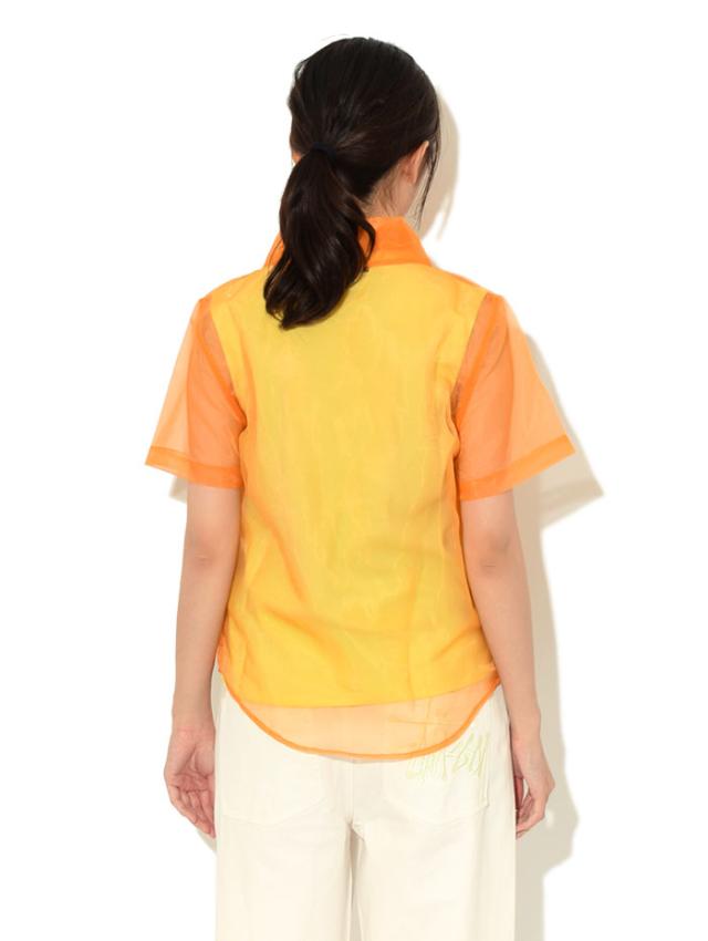 STUSSYステューシーのシャツ WOMEN Milo Sheer S/S Shirt03