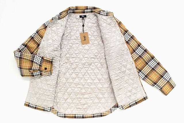 STUSSYステューシーのジャケット Quilted Lined Plaid Shirt07