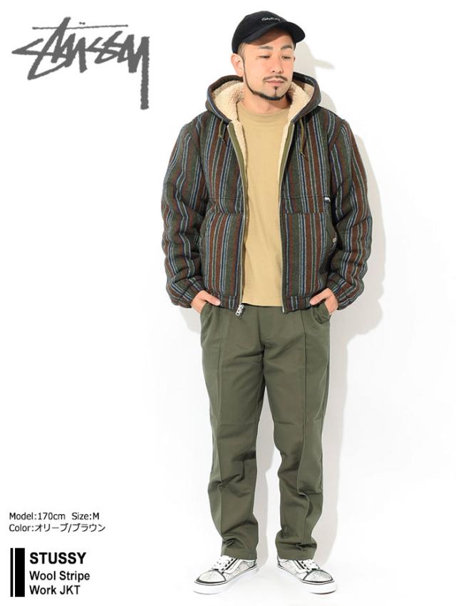 STUSSYステューシーのジャケット Wool Stripe Work01