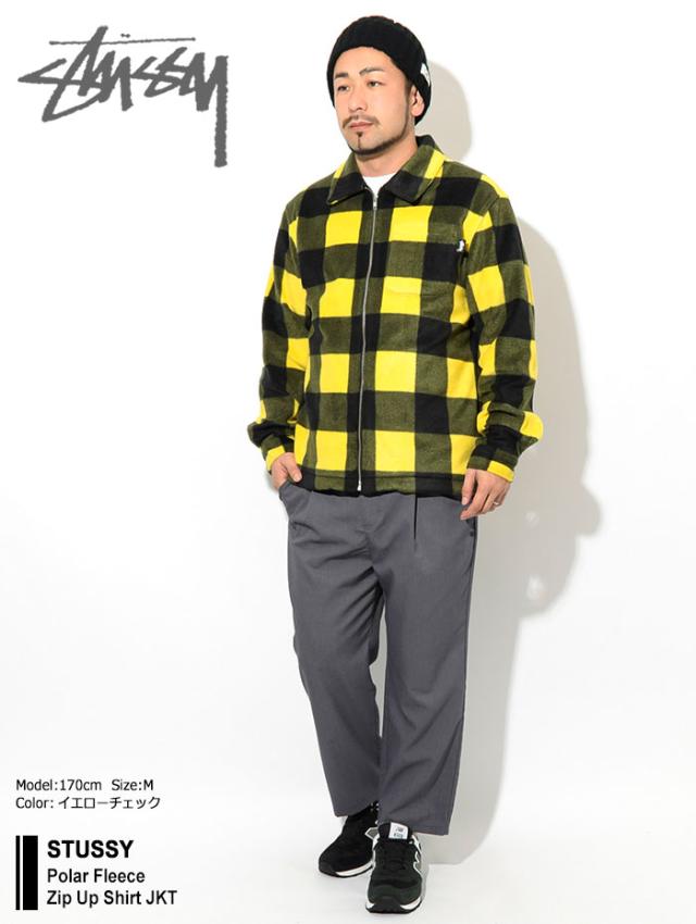STUSSYステューシーのジャケット Polar Fleece Zip Up Shirt01