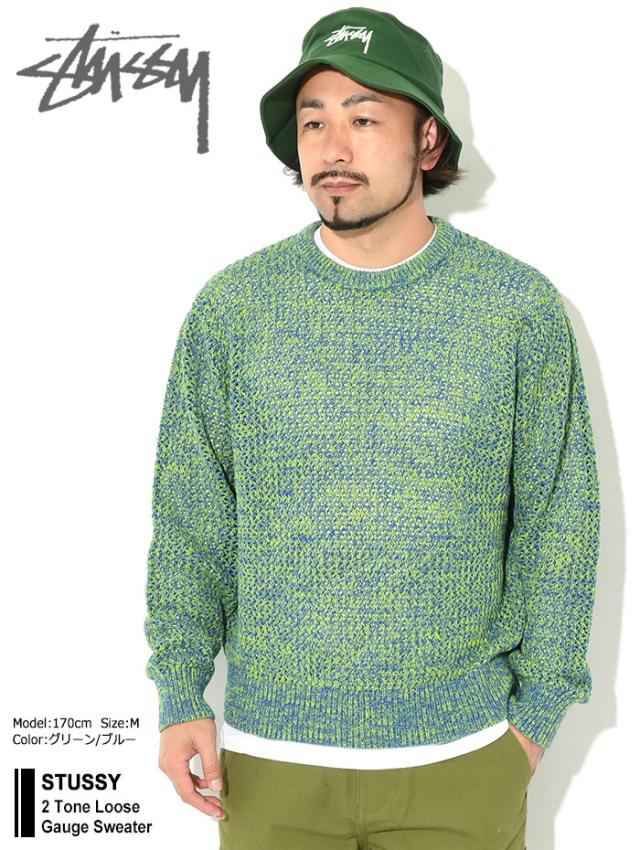 STUSSYステューシーのセーター 2 Tone Loose Gauge Sweater01