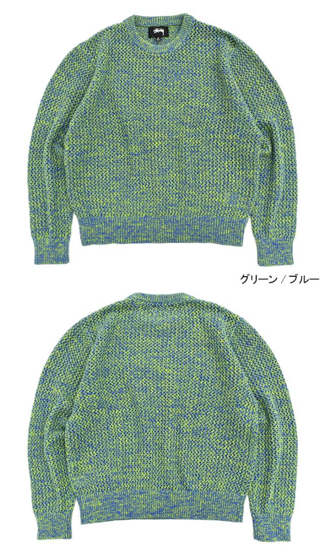 STUSSYステューシーのセーター 2 Tone Loose Gauge Sweater04