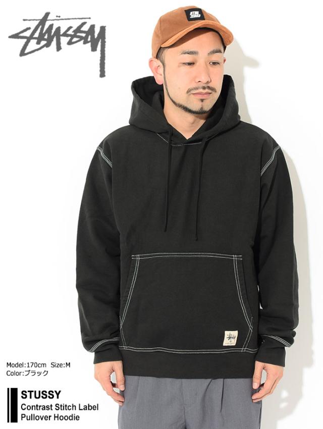 STUSSYステューシーのパーカー Contrast Stitch Label Pullover Hoodie01