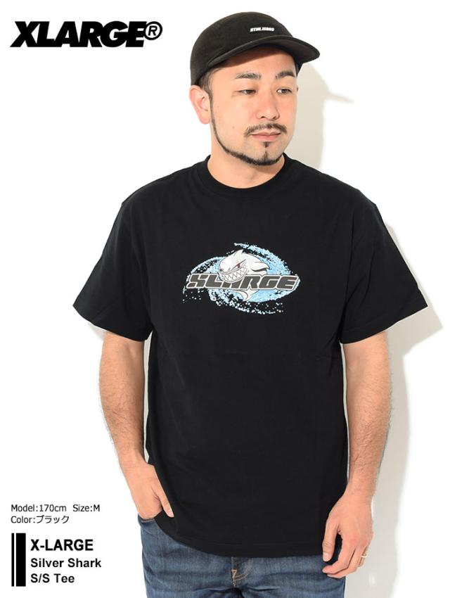 X-LARGEエクストララージのTシャツ Silver Shark01