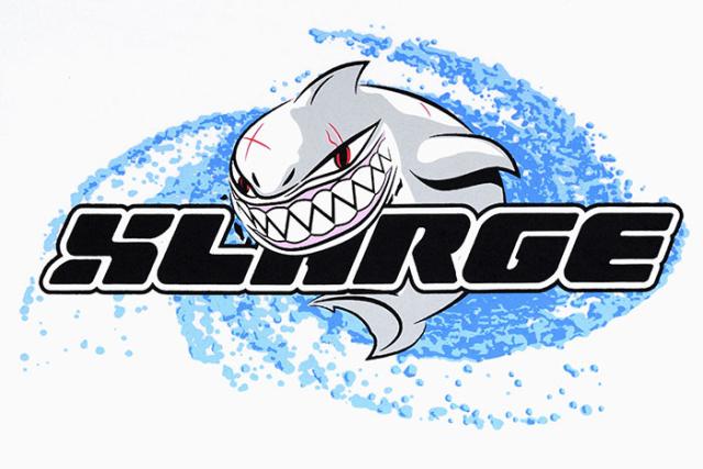 X-LARGEエクストララージのTシャツ Silver Shark04