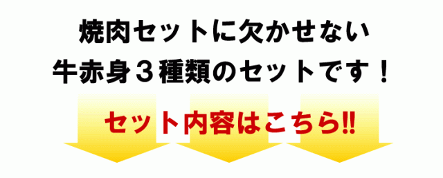 牛赤身3種特盛セット