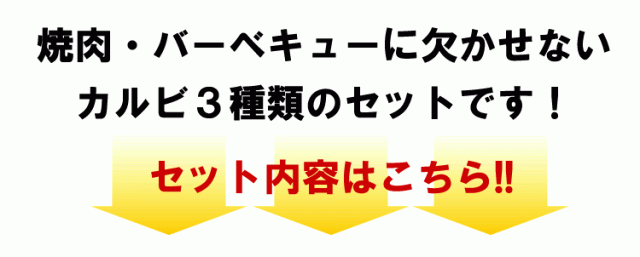 カルビ3種特盛セット