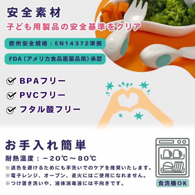 離乳食 スプーン 自分で食べる 離乳食 食器 出産祝い いやいや期 6ヶ月 1歳 カトラリーセット 子供 ベビー食器 ベビースプーン 左手 右手 男の子 女の子 ベビー食器 箸・スプーン・フォーク