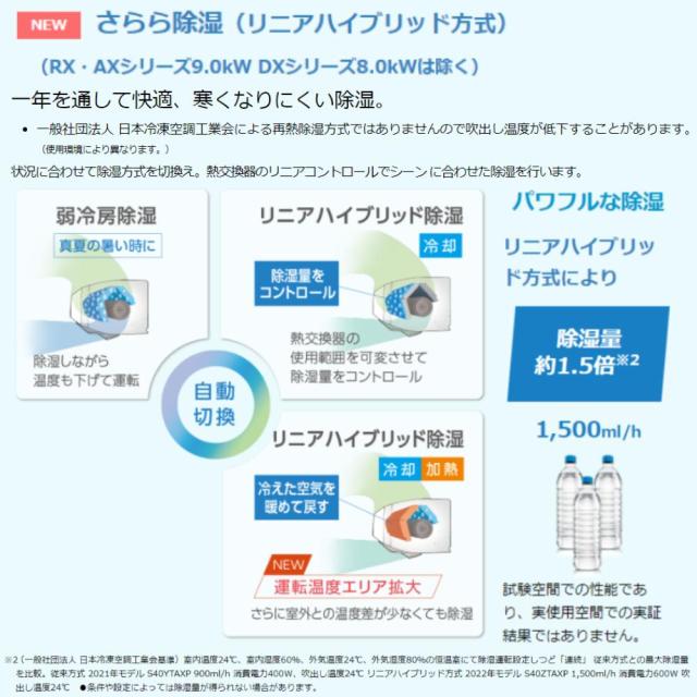 【】ﾀﾞｲｷﾝ《S71ZTAXV-W》外電源(F71ZTAXV-W + R71ZAXV + ﾘﾓｺﾝ)･単200V･23畳･ : ﾙｰﾑｴｱｺﾝ･冷暖･除湿･AXｼﾘｰｽﾞ･∴ﾎﾜｲﾄ (S713ATAV-Wの旧型)(S714ATAV-Wの2022年型)(S715ATAV-Wの2022年型)DAIKIN･