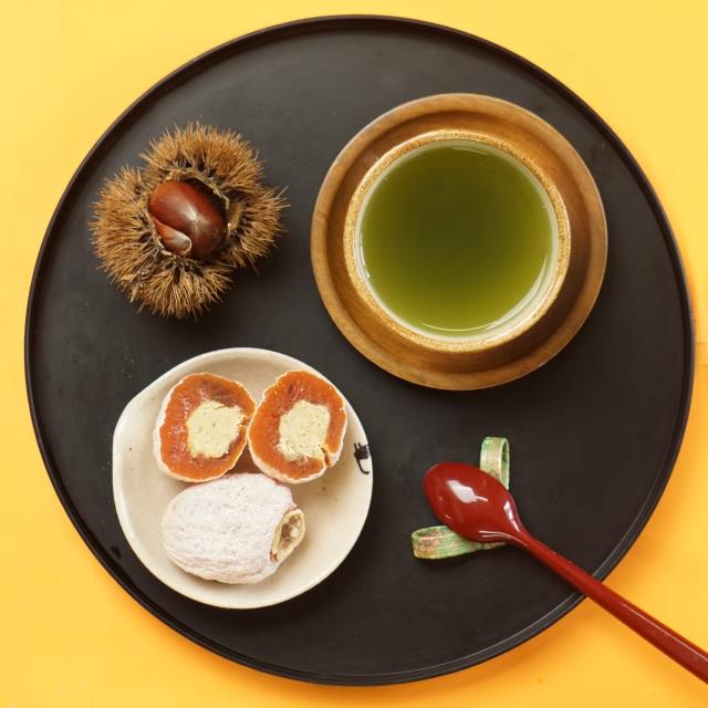 柿と栗きんとん